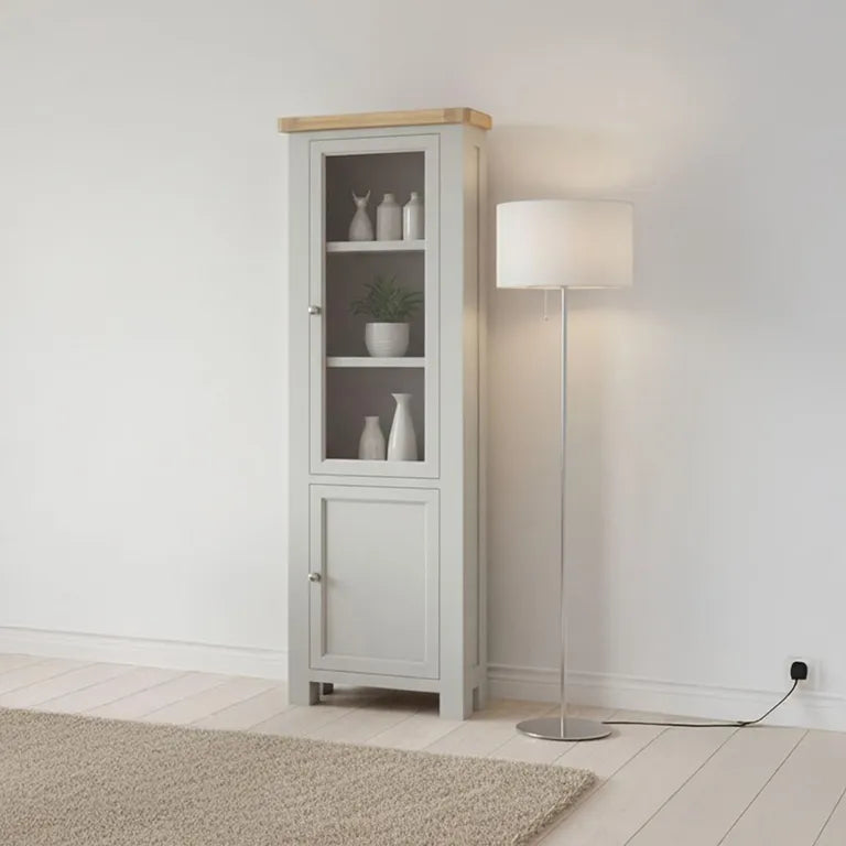Rouen Corner Narrow Display Cabinet