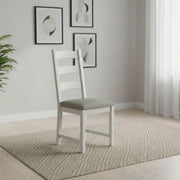 Rouen Dining Chair - Set of 2 - Ladder Back - Grey Oak