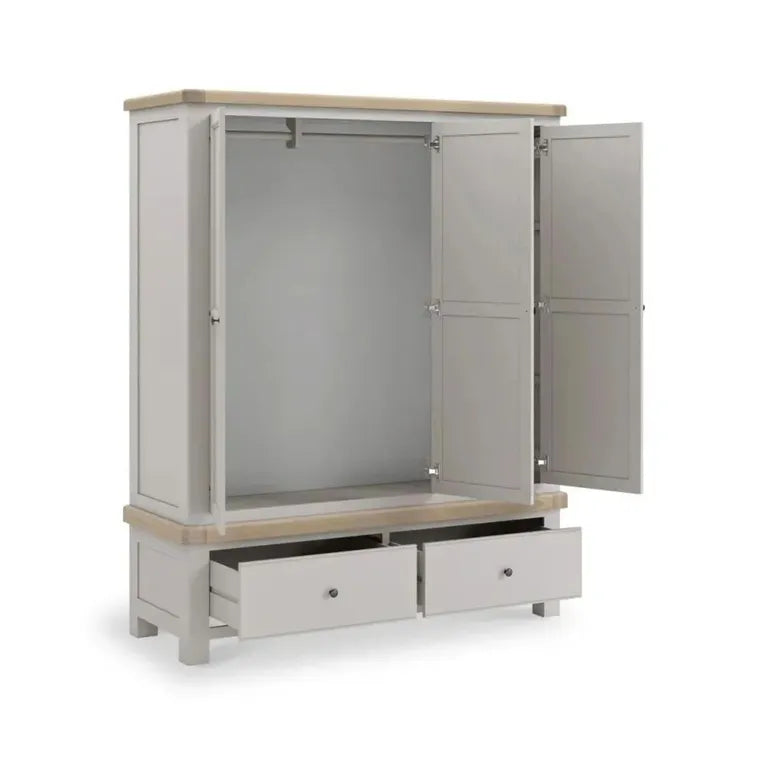 Rouen Wardrobe - 3 Door 2 Drawer