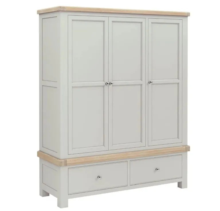 Rouen Wardrobe - 3 Door 2 Drawer