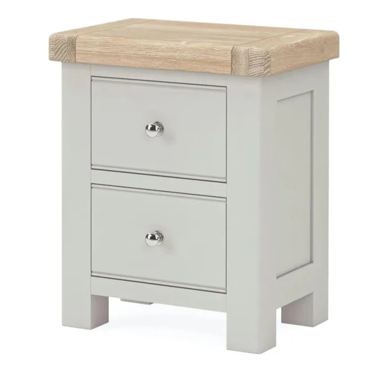 Rouen Bedside Cabinet - 2 Drawer