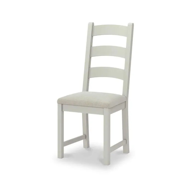 Rouen Dining Chair - Set of 2 - Ladder Back - Beige Fabric