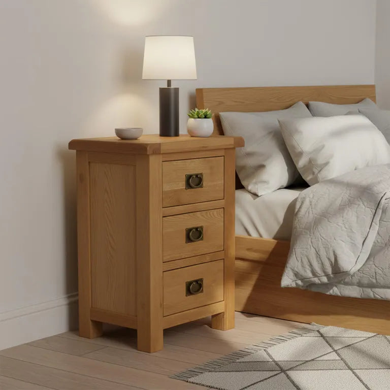 Tours Premium Bedside Cabinet - 3 Drawer
