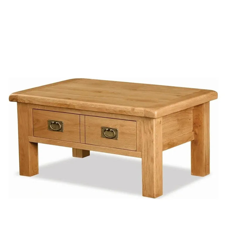 Tours Premium Coffee Table - 2 Drawer - Oak