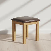 Tours Premium Dressing Stool - Padded - Oak