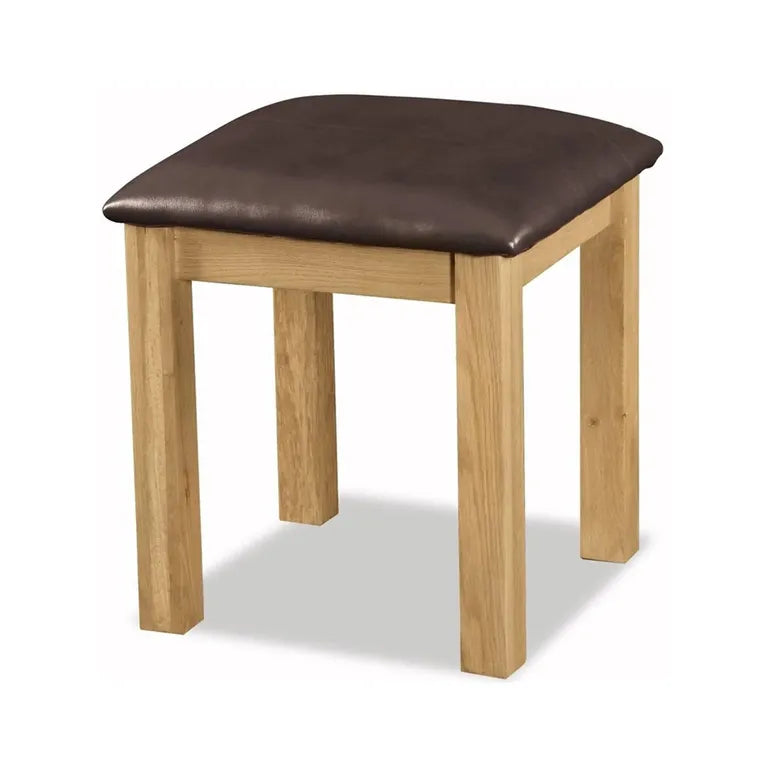 Tours Premium Dressing Stool - Padded - Oak