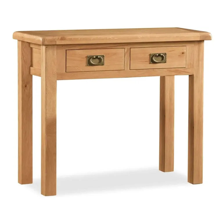 Tours Premium Dressing Table - 2 Drawer - Oak