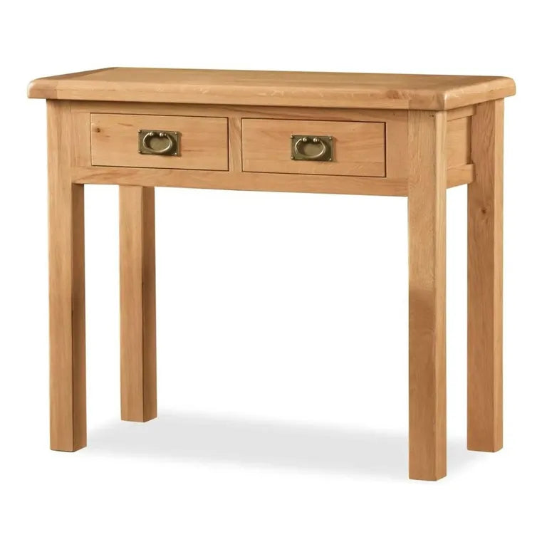 Tours Premium Dressing Table - 2 Drawer - Oak
