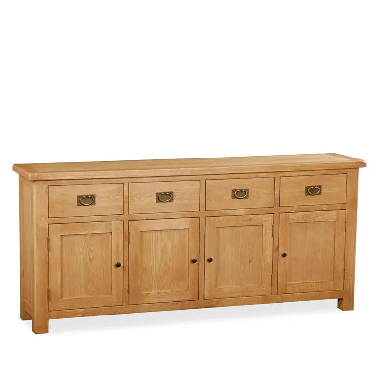 Tours Premium Extra Large Sideboard - 4 Door - Oak - 191cm