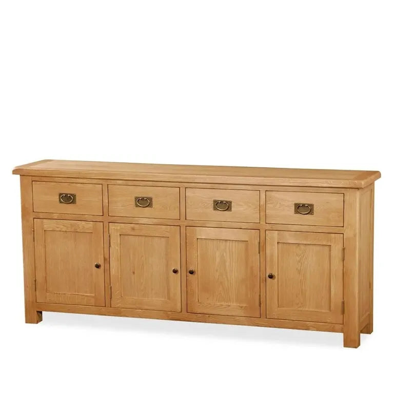 Tours Premium Extra Large Sideboard - 4 Door - Oak - 191cm