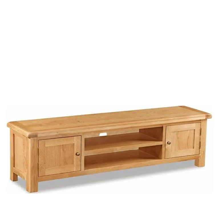 Tours Premium Large TV Unit - 2 Door - Oak