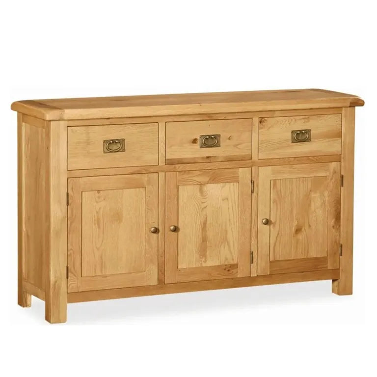 Tours Premium Medium Sideboard - 3 Door - Oak - 147cm
