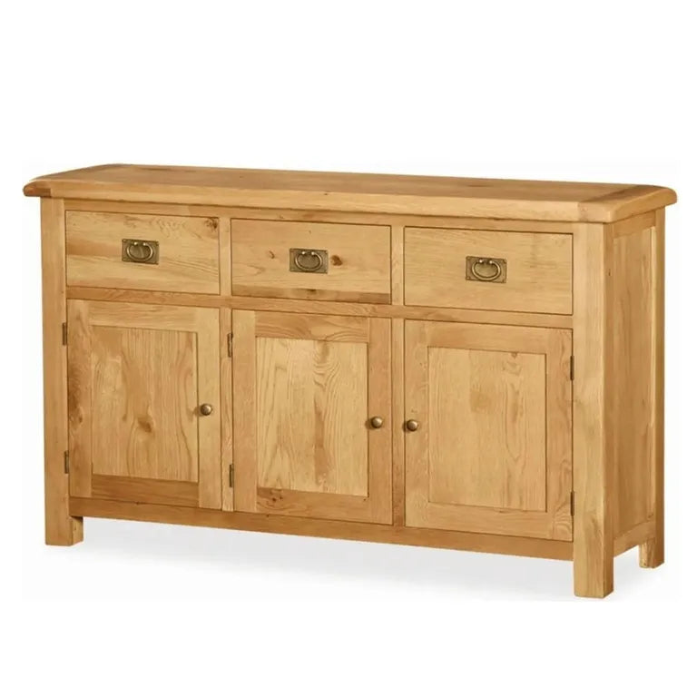 Tours Premium Medium Sideboard - 3 Door - Oak - 147cm