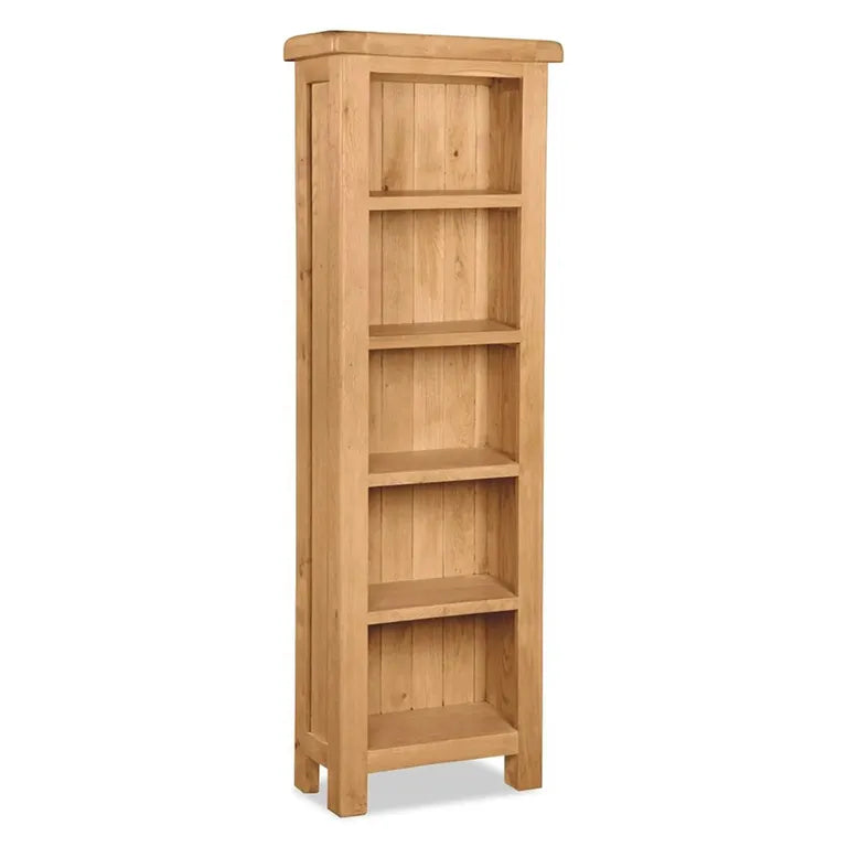 Tours Premium Narrow Bookcase - Oak
