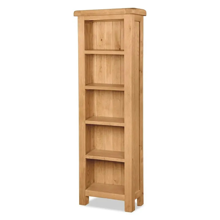 Tours Premium Narrow Bookcase - Oak