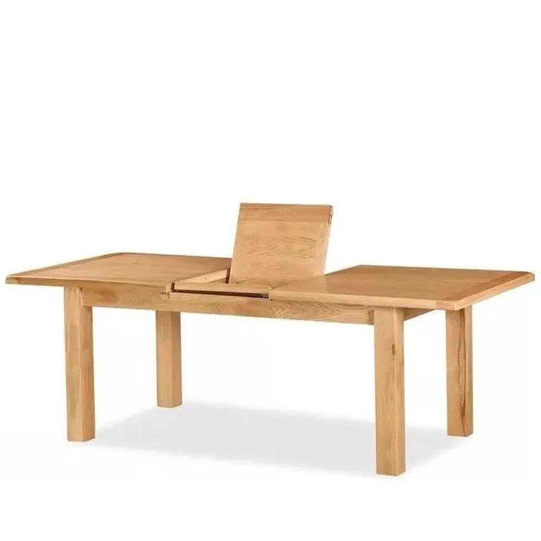 Tours Premium Oak - Butterfly Extending Dining Table - 6-10 Seater - 180cm-230cm