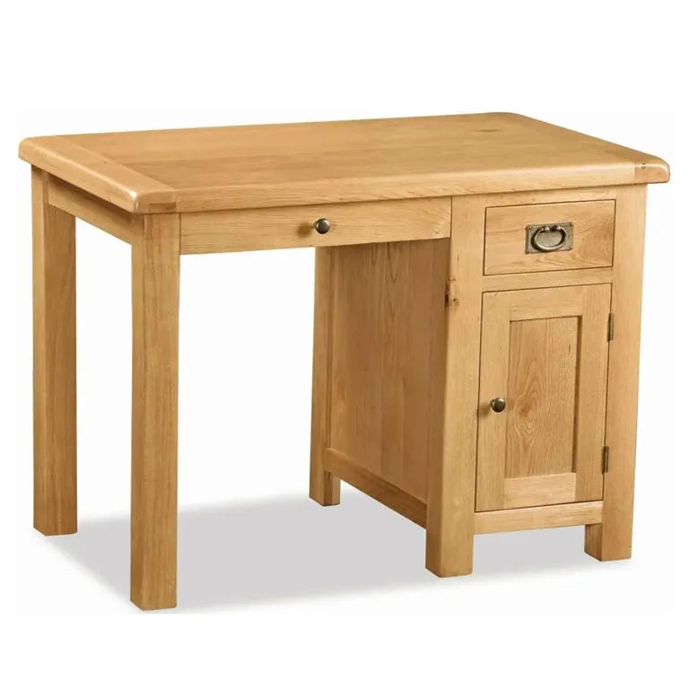 Tours Premium Single Desk - Oak