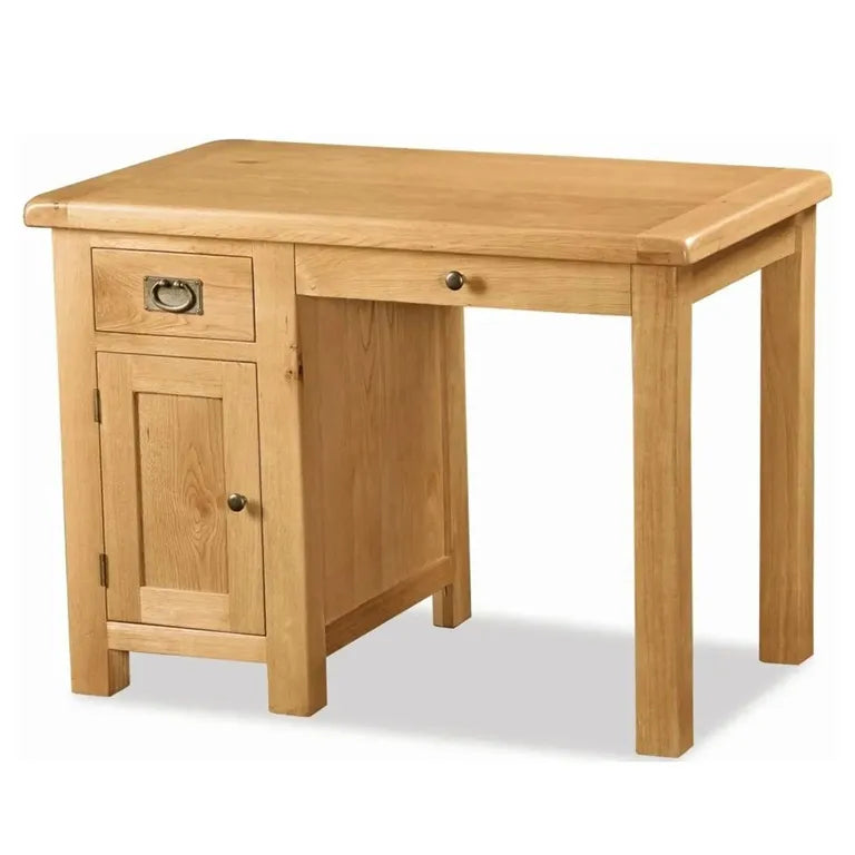 Tours Premium Single Desk - Oak