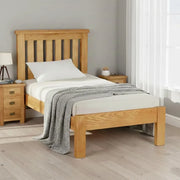 Tours Premium Slatted Bed - Oak - 3ft Single