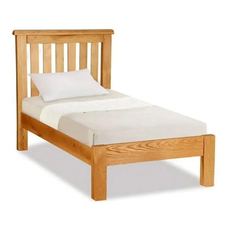 Tours Premium Slatted Bed - Oak - 3ft Single