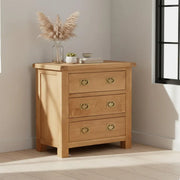 Tours Premium Small Chest - 3 Drawer - Oak