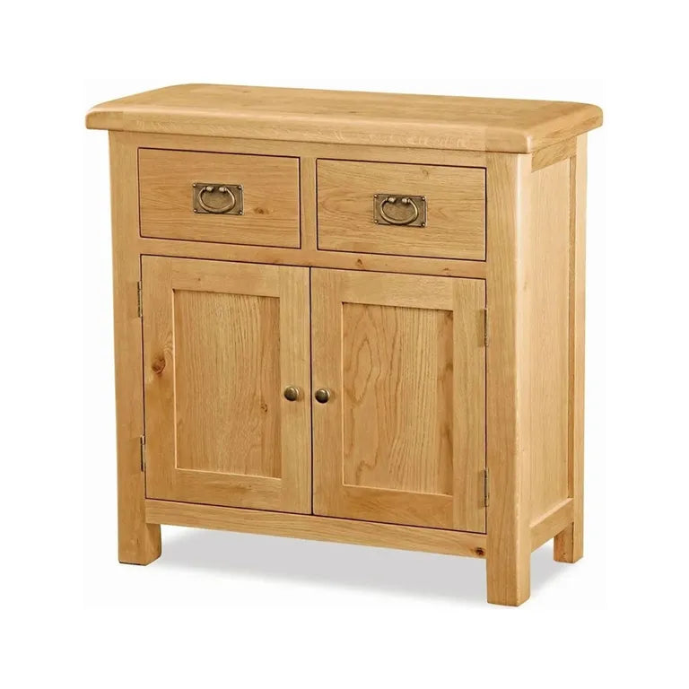Tours Premium Small Sideboard - 2 Door - Oak - 107cm