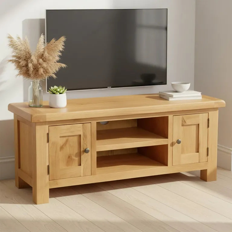 Tours Premium Small TV Unit - 2 Door - Oak