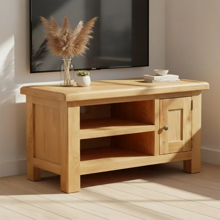 Tours Premium TV Unit - 1 Door - Oak
