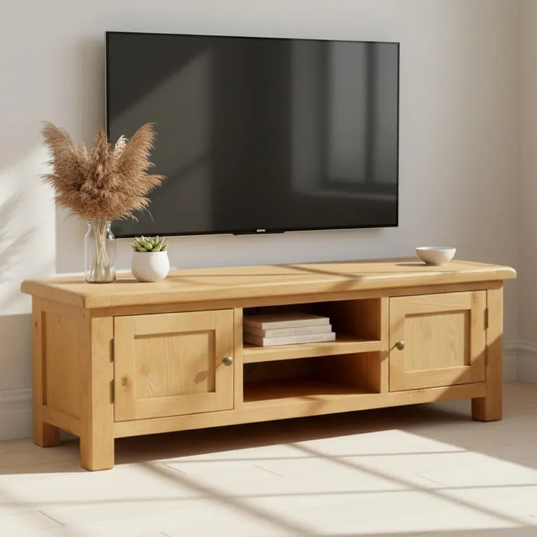 Tours Premium TV Unit - 2 Door - Oak