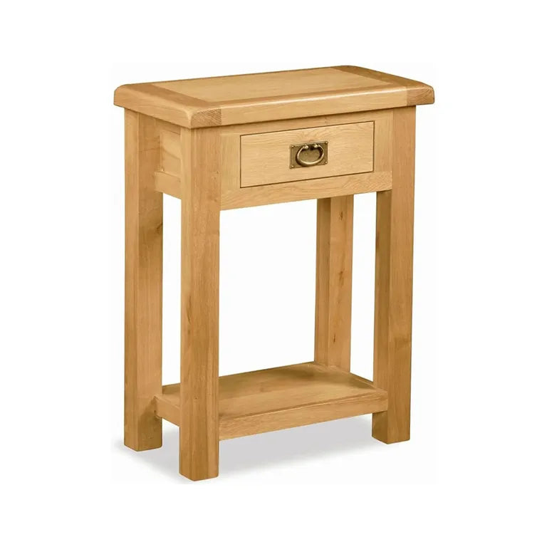Tours Premium Telephone Table - 1 Drawer - Oak
