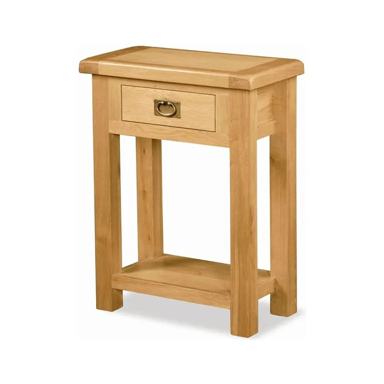 Tours Premium Telephone Table - 1 Drawer - Oak