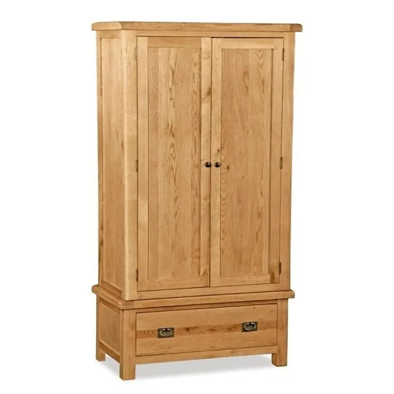 Tours Premium Wardrobe - 2 Door - 1 Drawer - Oak