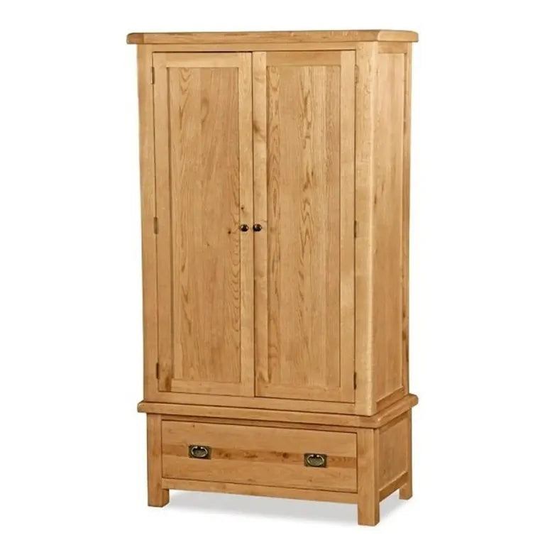 Tours Premium Wardrobe - 2 Door - 1 Drawer - Oak