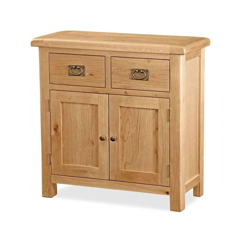 Tours Premium Compact Sideboard - 2 Door - Oak - 85cm