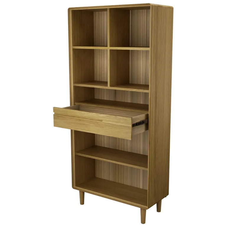 Strasbourg Bookcase - 1 Drawer - Large - Oak