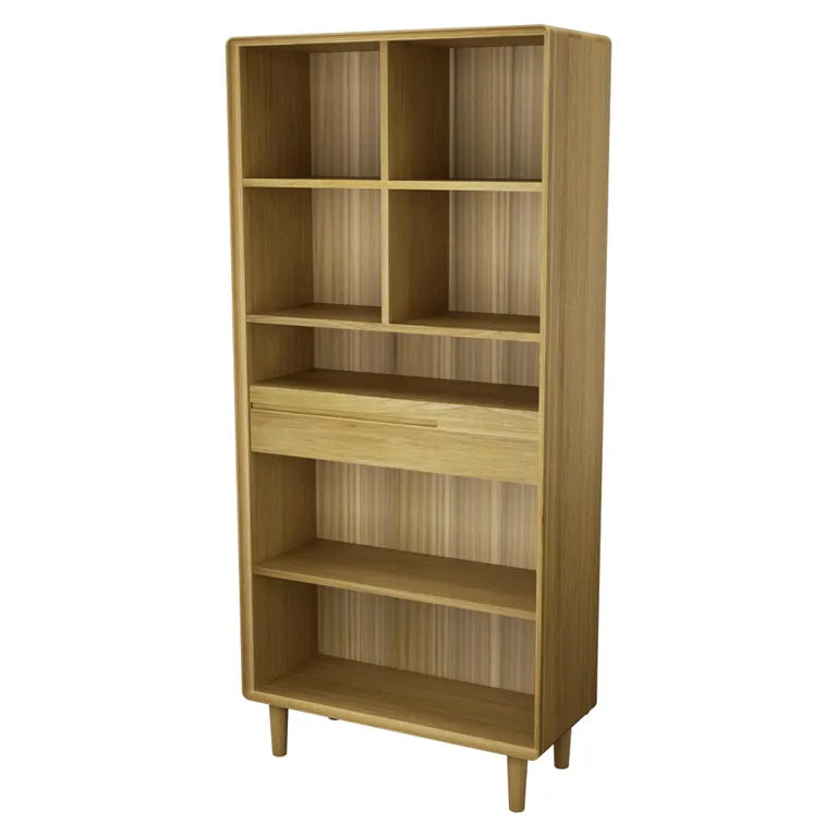 Strasbourg Bookcase - 1 Drawer - Large - Oak