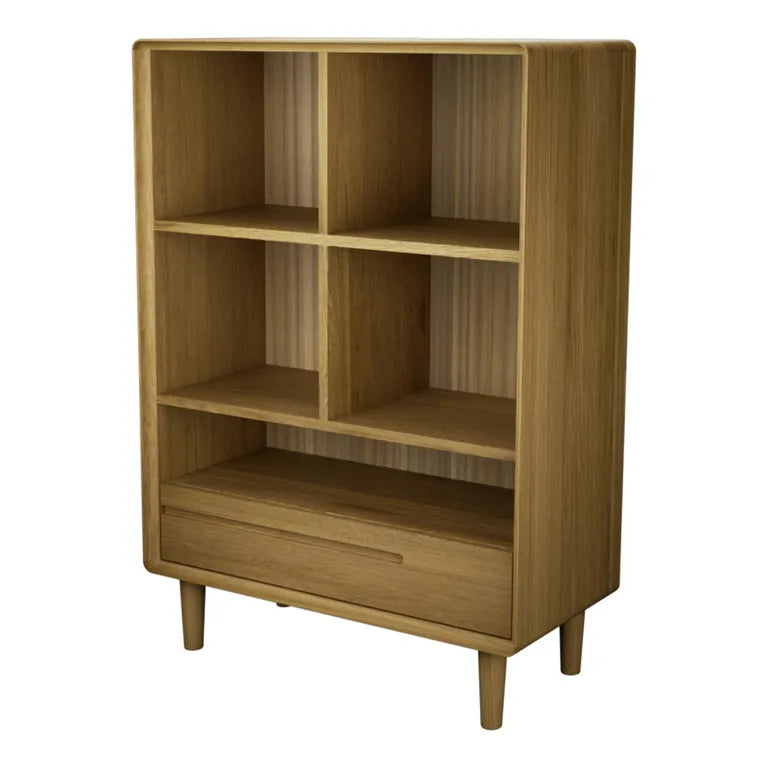 Strasbourg Bookcase - 1 Drawer - Small - Oak