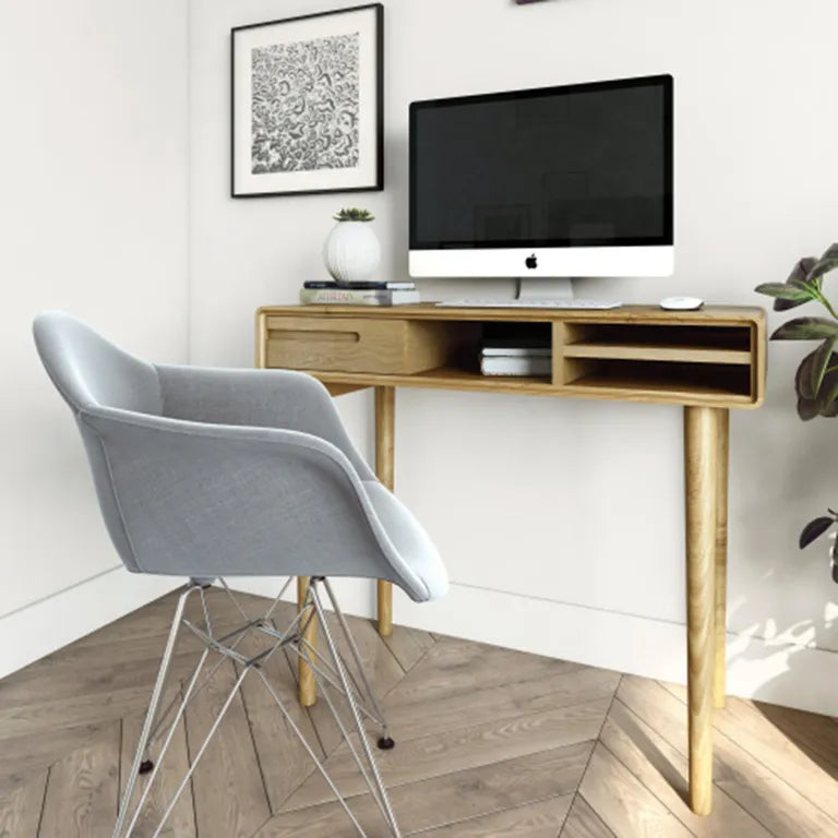 Strasbourg Computer Desk - 1 Drawer - Oak