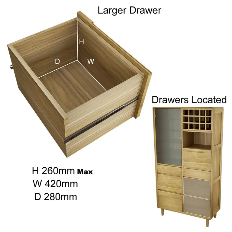 Strasbourg Drinks Cabinet - Oak