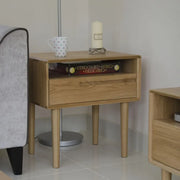 Strasbourg Lamp Table - 1 Drawer - Oak