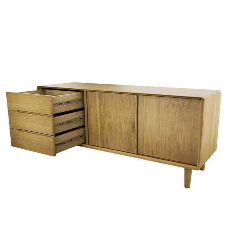 Strasbourg Sideboard - 2 Door - Medium - 135cm - Oak