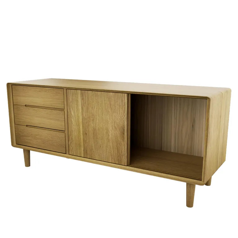 Strasbourg Sideboard - 2 Door - Medium - 135cm - Oak