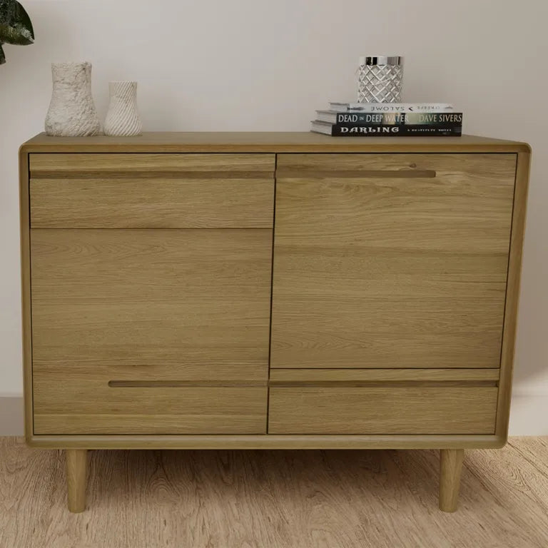 Strasbourg Sideboard - 2 Door - Small - 90cm - Oak