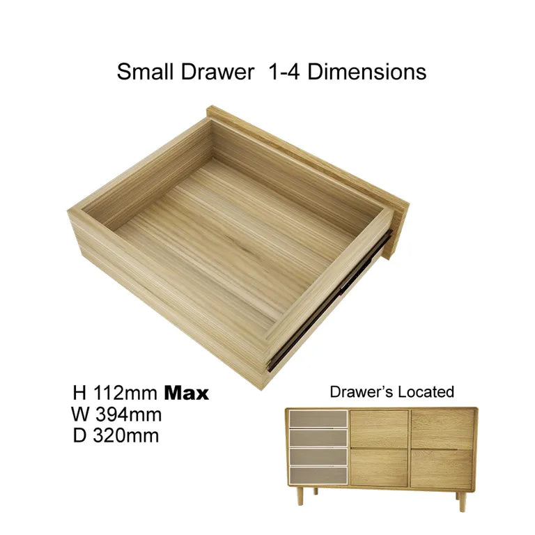 Strasbourg Sideboard - Medium - 135cm - Oak
