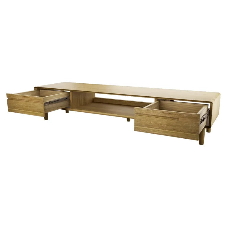 Strasbourg TV Unit - 2 Drawer - Large - Oak
