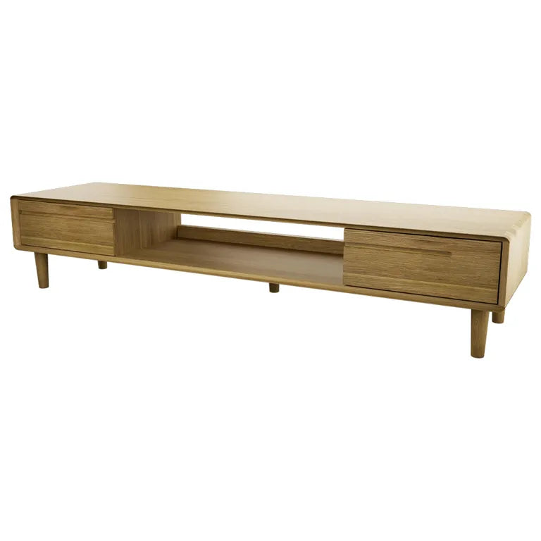 Strasbourg TV Unit - 2 Drawer - Large - Oak