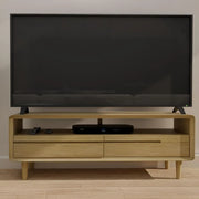 Strasbourg TV Unit - 2 Drawer - Medium - Oak