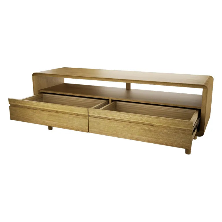Strasbourg TV Unit - 2 Drawer - Medium - Oak