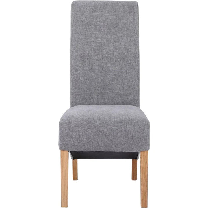 The Chair Collection Scroll Back Dining Chair - Grey