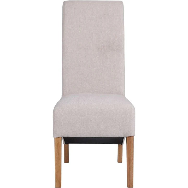 The Chair Collection Scroll Back Dining Chair - Natural